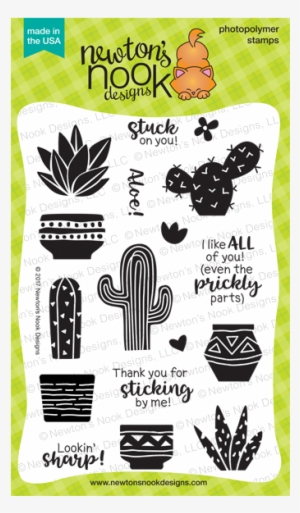 Newton's Nook Designs Cultivated Cacti Clear Stamp