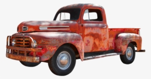 Sell Us Your Junk Car - Old Red Truck Png