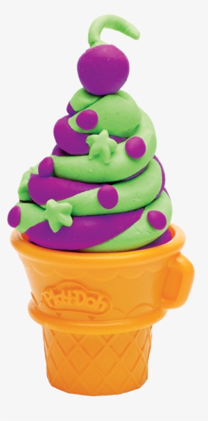 Enter Your Story - Play-doh Town Ice Cream Figure With 2 Minis