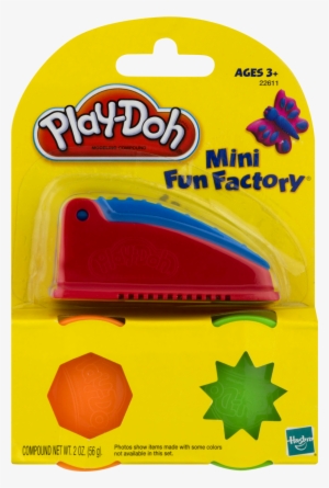 Play-doh Mini Fun Factory Octogon And Star Tool With - Hasbro Play-doh 4-pack - Purple, Orange, Green And