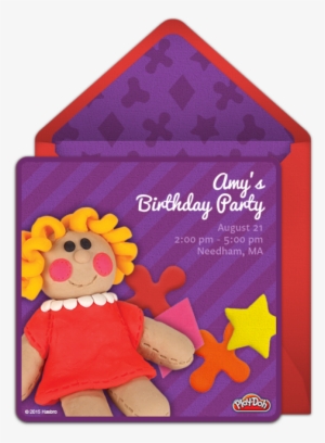 Play-doh Doll Online Invitation - Party