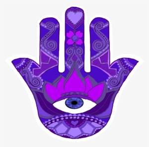 hamsa hand eye drawing purple mandala natnat7w - drawing
