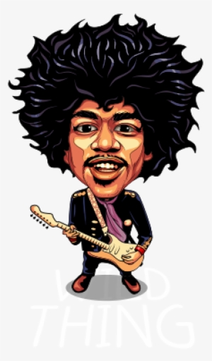 James Marshall "jimi" Hendrix Was An American Rock - Jimi Hendrix Cartoon