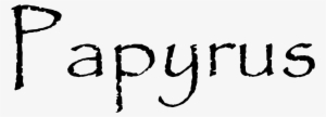 File - Papyrus Font2 - Svg - Papyrus Font