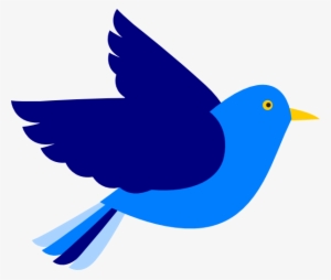 Blue Bird Png - Blue Flying Bird Clipart