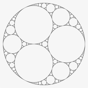 Tangential Circles Of Varying Sizes Inside Of One Large - Apollonian Circles