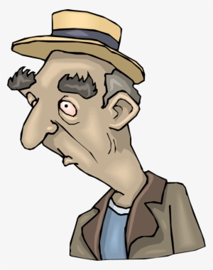 Couple Clipart Bored - Black Old Man Clipart