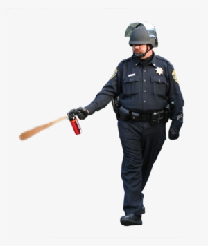 Pepper Spray Cop Transparent