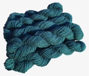 Teal, Hand-dyed Medium Weight Churro Yarn - Thread