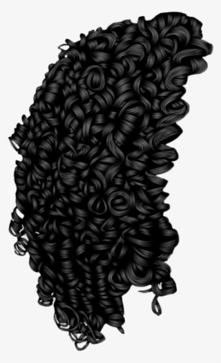 curly hair silhouette png