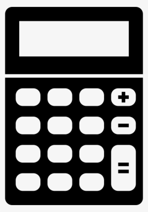 Free Calculator Icon Black Png - Transparent Background Calculator Icon