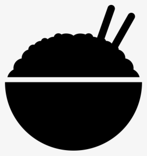 Rice Bowl With Chopsticks - Bowl Of Rice Vector