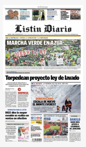 Listin Diario, República Dominicana, Lunes 22 De Mayo