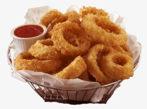 And Creates Signature Crispy Onion Rings And Cheese - Fried Onion Rings Png