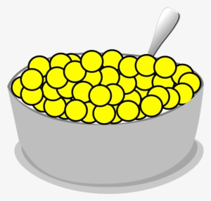 Bowl Of Yellow Cereal Clip Art At Clker - Bowl Of Cereal Clipart