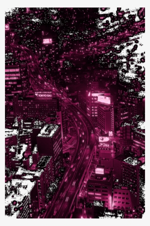 Pink City Lights In Tokyo - Metropolitan Area Transparent PNG - 500x750 ...