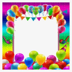 Kaz Creations Deco Background Frame Happy Birthday - Colorful Frames And Borders Png