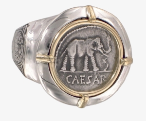 Julius Caesar Coin Ring - Emblem