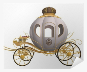 Cinderella's Carriage In White Background