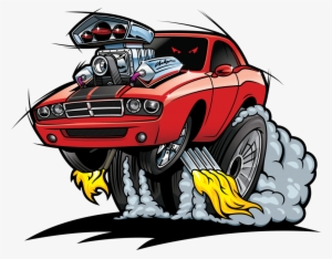 Hot Wheels Clipart Race Car - Hot Rod Cartoon Png