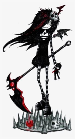 Clip Royalty Free Gothic Drawing Demon Vampire Demiseman - Emo Art Style Girl