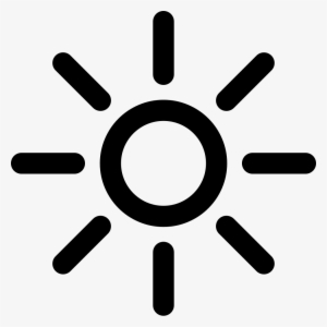 Png File - Black And White Sun Icons