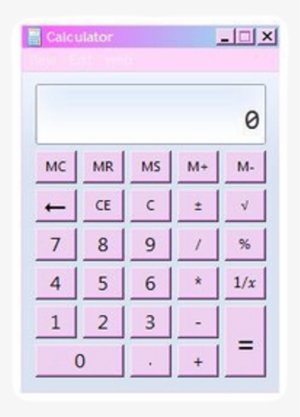Calculator Windows Pastel Pink Grunge Png Tumblr - Computer Keyboard