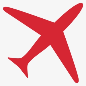 Red Plane Icon Png - Icono De Boleto Aereo