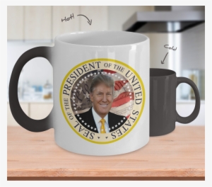 Trump Presidential Seal Color Changing Mug 45th President - Golfers Prayer Heat Changing Golf Coffee Mug For Golf