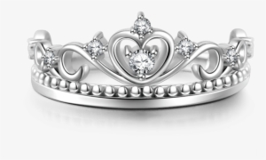 Princess Captured Hearts Tiara Princess Ring Sterling