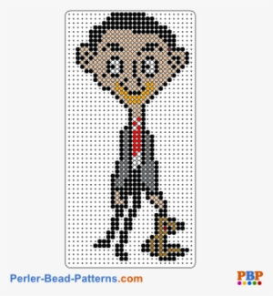 Mr Bean Pattern - Perler Bead Mr Bean