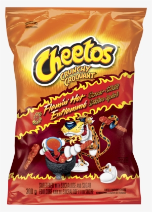 Cheetos Crunchy® Flamin' Hot® Sweet Chili Cheese Flavoured - Cheetos Crunchy Cheese Flavoured Snacks