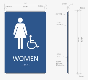 Braille Unisex Restroom Sign With Pictograms Free Pdf - High School Restroom Sign