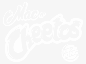Mac N' Cheetos - Cheetos Logo Black White