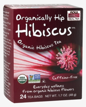 Organically Hip Hibiscus™ Tea - Now Foods - Organically Hip Tea Hibiscus - 24 Tea Bags