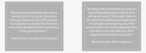 Florida Business Interiors Customer Experience - Deficiency