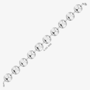Sterling Silver Diamond Cut Round Bead Chain In Sterling - Ball Chain