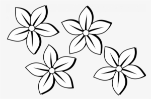 Flowers With Markers Drawing At Getdrawings - Flower Clipart Black And White