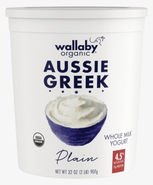 Wallaby Plain Organic Whole Milk Greek Yogurt 32oz