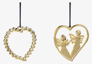 Heart Wreath And Heart Angel H7 Gold Plated - Heart Wreath & Heart Angel, Goldplated