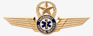 2136sw Emt Star & Wreath Wing - Ems Captain Rank Logo Png