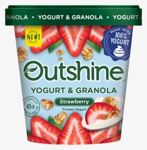 Outshine Strawberry Frozen Yogurt With Granola - Outshine Yogurt And Granola