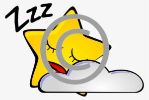 Star And Cloud - Bed Time Clip Art
