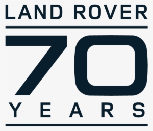 Land Rover 70th Logo Slateblue Pms C Print-01 - Land Rover 70 Years