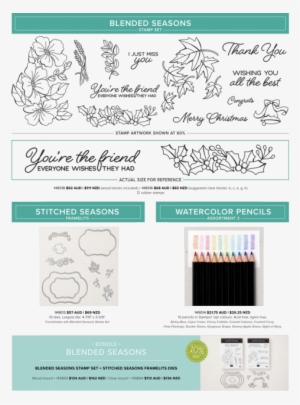 Colour Your Season With The Blended Season's Bundle - Stampin Up Blended Seasons