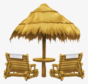 Umbrella Beach Chair Parasol Chaise - Deck Chairs On Beach