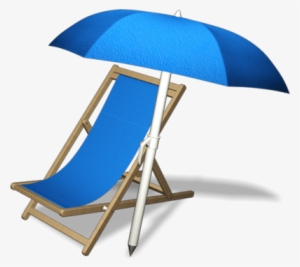 Beach Lounge Chair Umbrella - Beach Chair Png Transparent