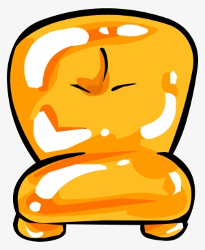 Orange Inflatable Chair - Inflatable Chair Clipart