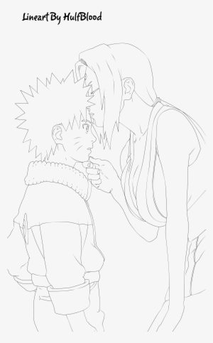 Collection Of Free Drawing Naruto Kiss Download On - Line Art