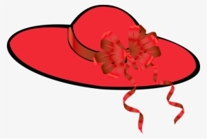 Red Hat Society Day - Clip Art Ladies Hat